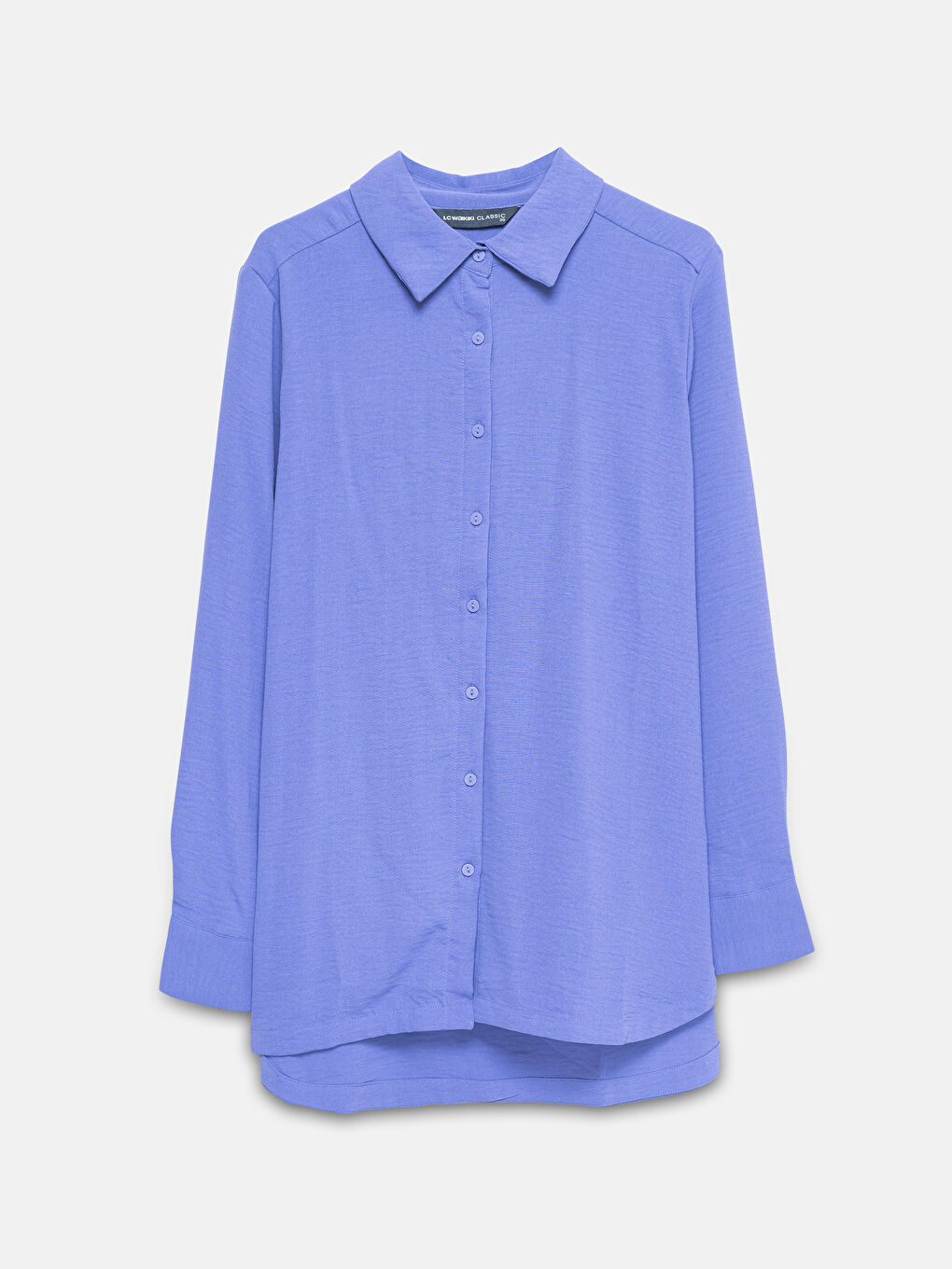 Plain Long Sleeve Women's Shirt Tunic