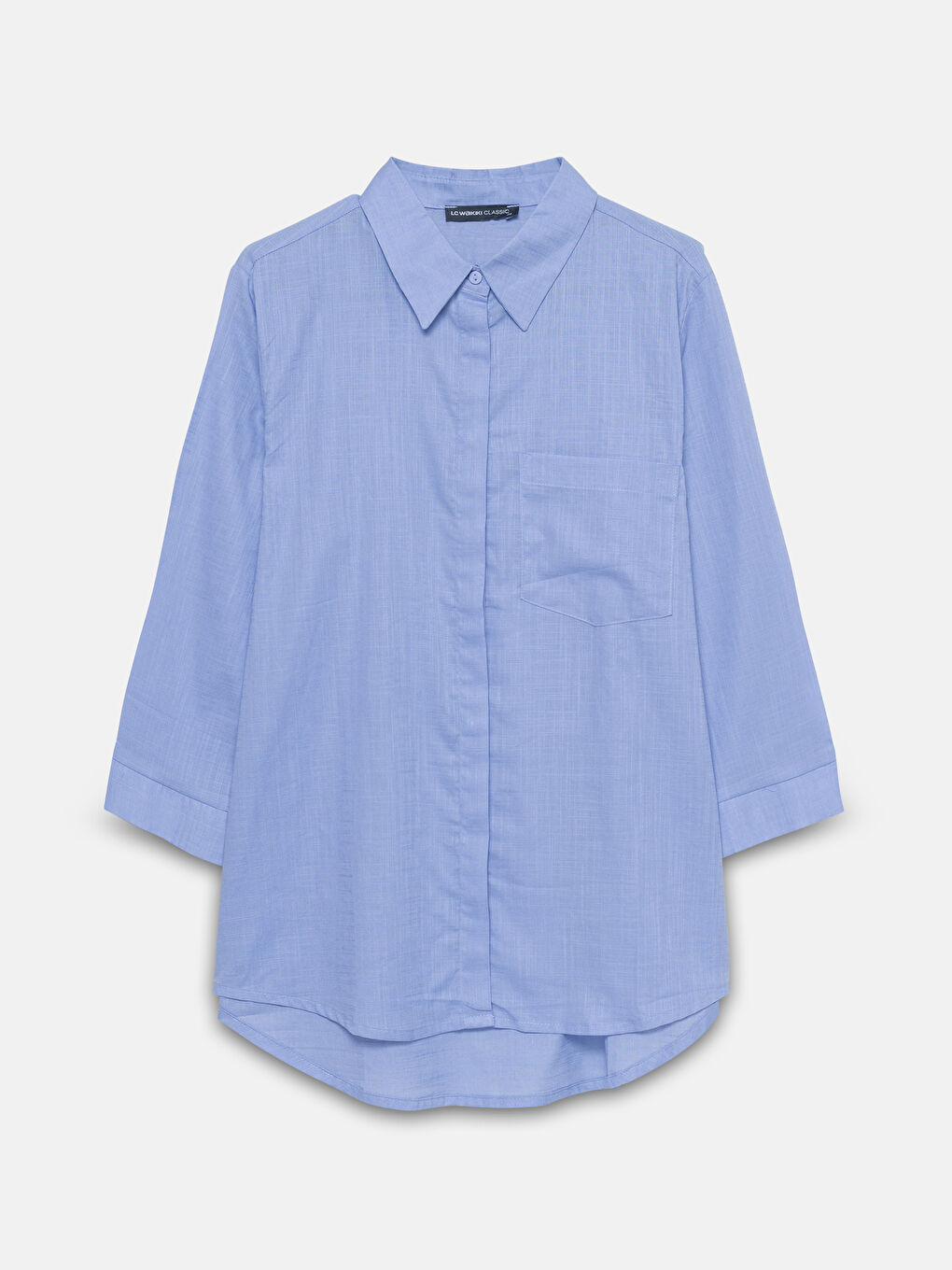 LCWAIKIKI Classic Women's Plain Shirt with Pocket Detail -W4AN02Z8-H1F