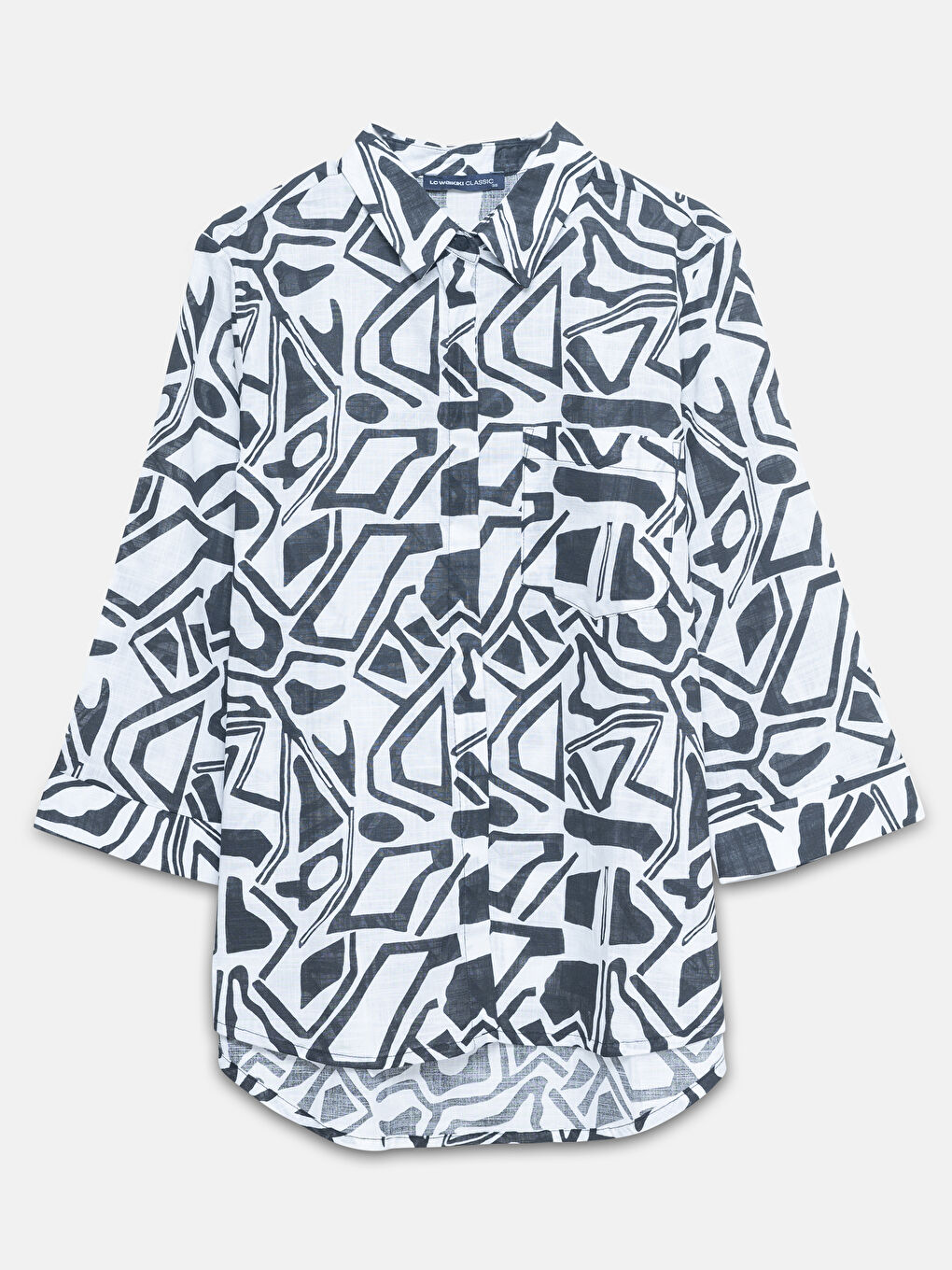 LCWAIKIKI Classic Patterned Women's Shirt Tunic -W4AN08Z8-LQJ