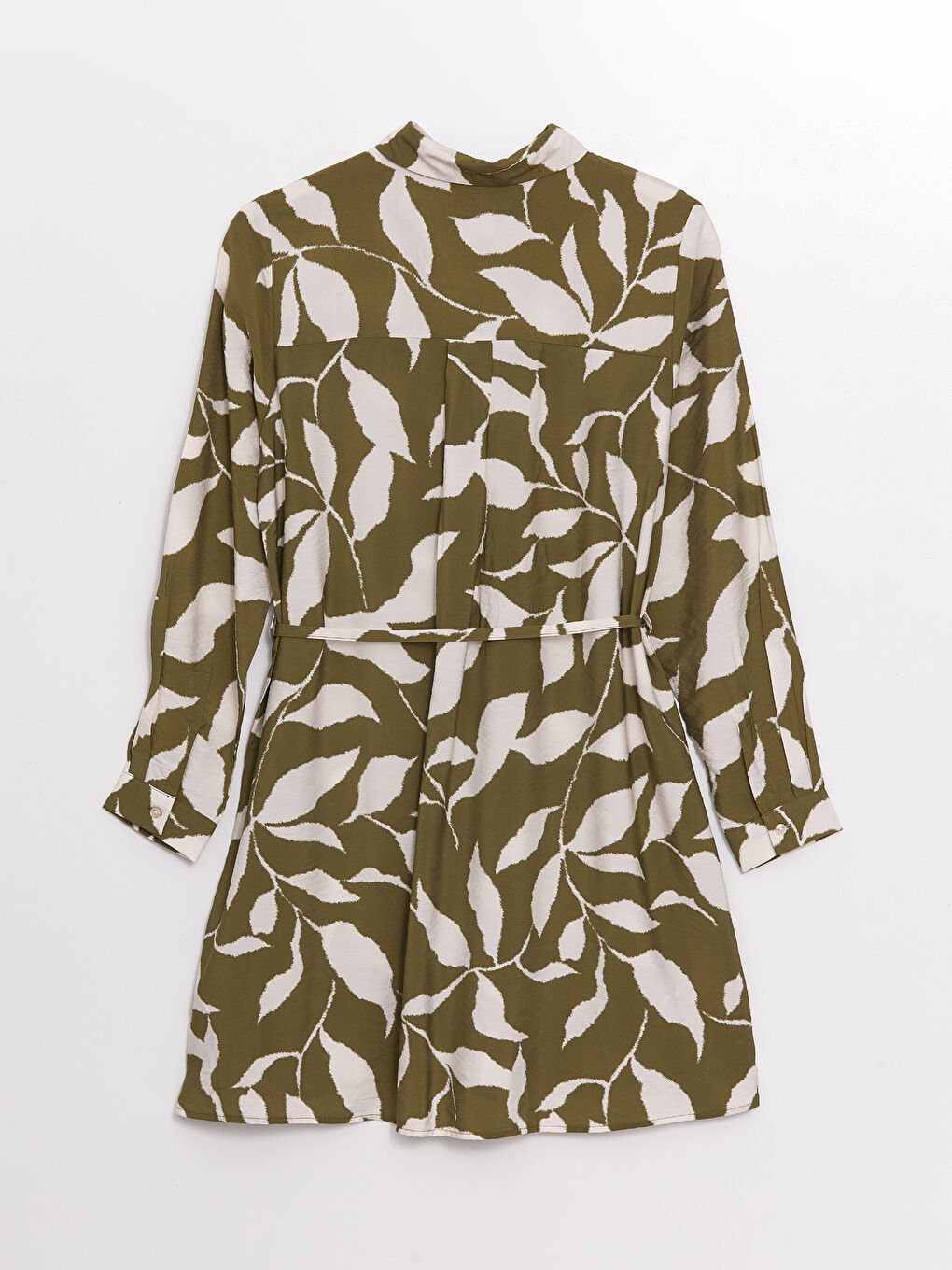 LCWAIKIKI Classic Patterned Women's Shirt Tunic with Sash -W4AN10Z8-LS6