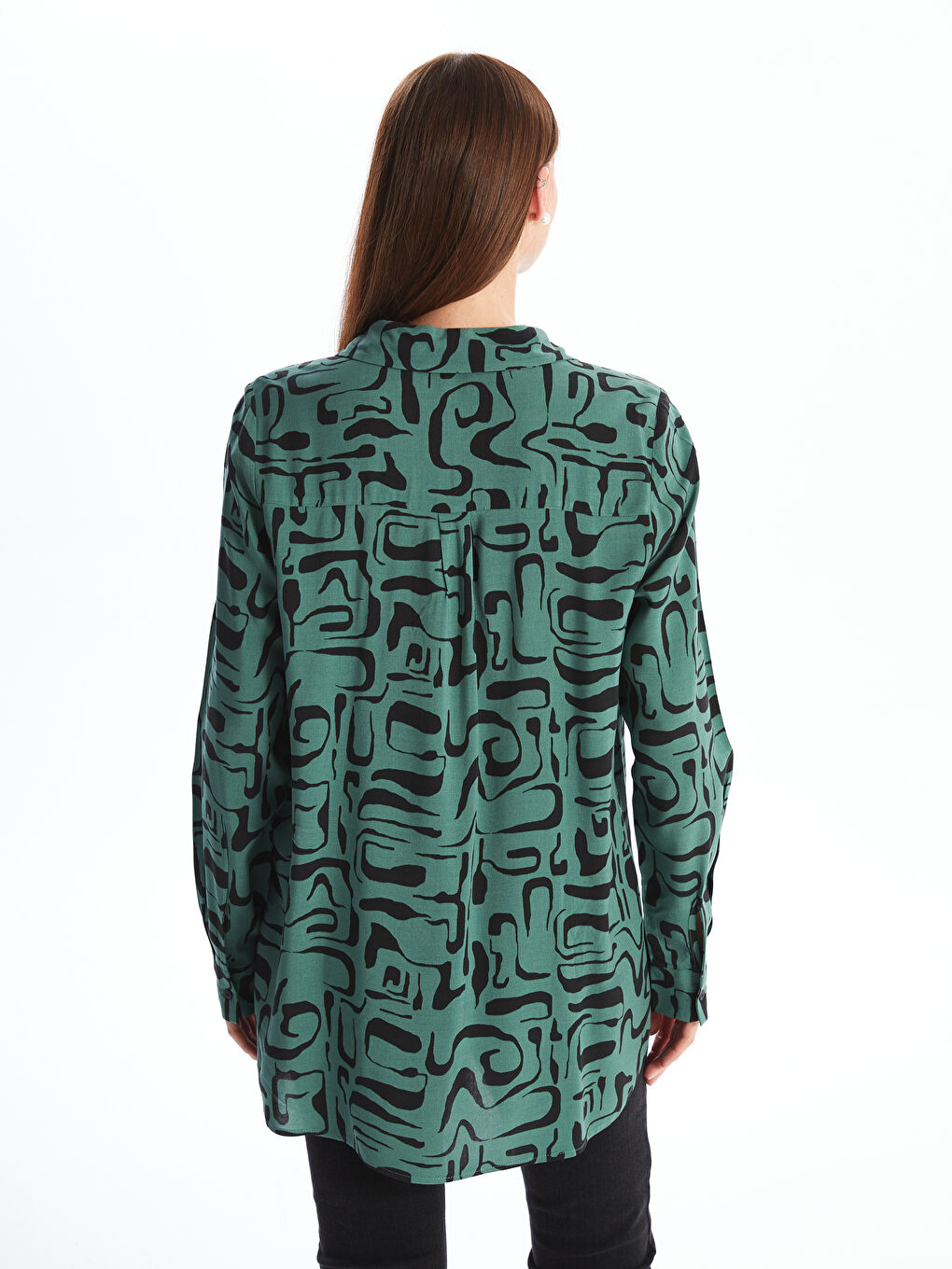 Ženska košulja dugih rukava sa dezenom-4