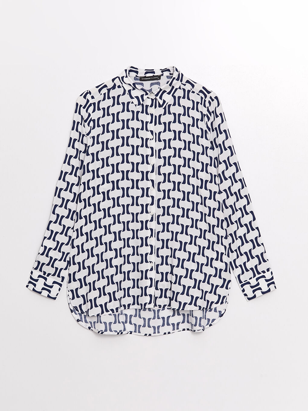 LCWAIKIKI Classic Patterned Long Sleeve Women's Shirt -W4AN11Z8-LS3