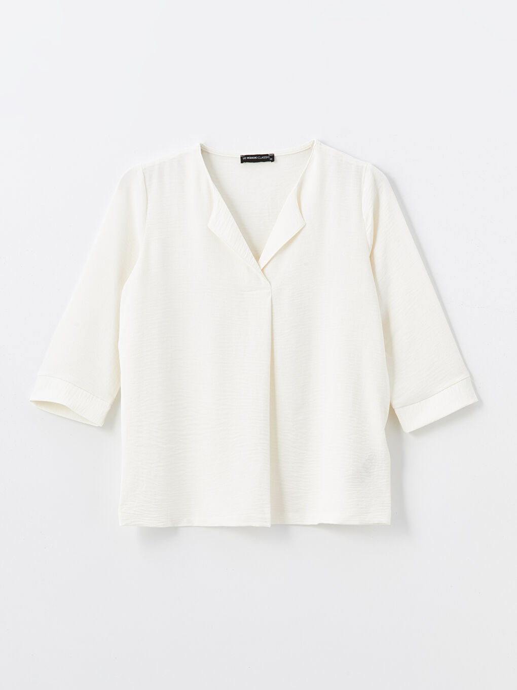 Notch Neck Women's Blouse-5
