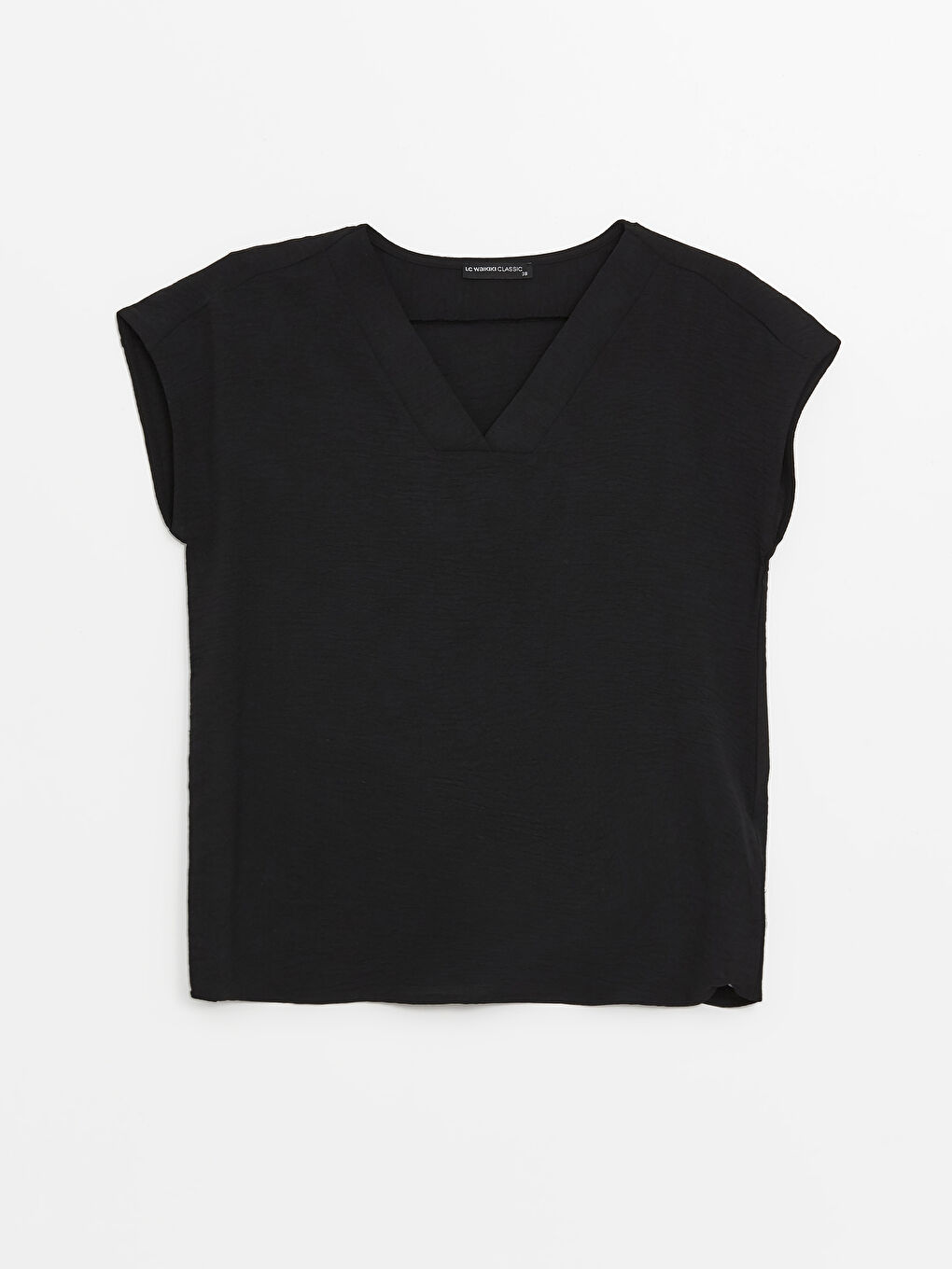 V Neck Plain Aerobin Women's Blouse-5