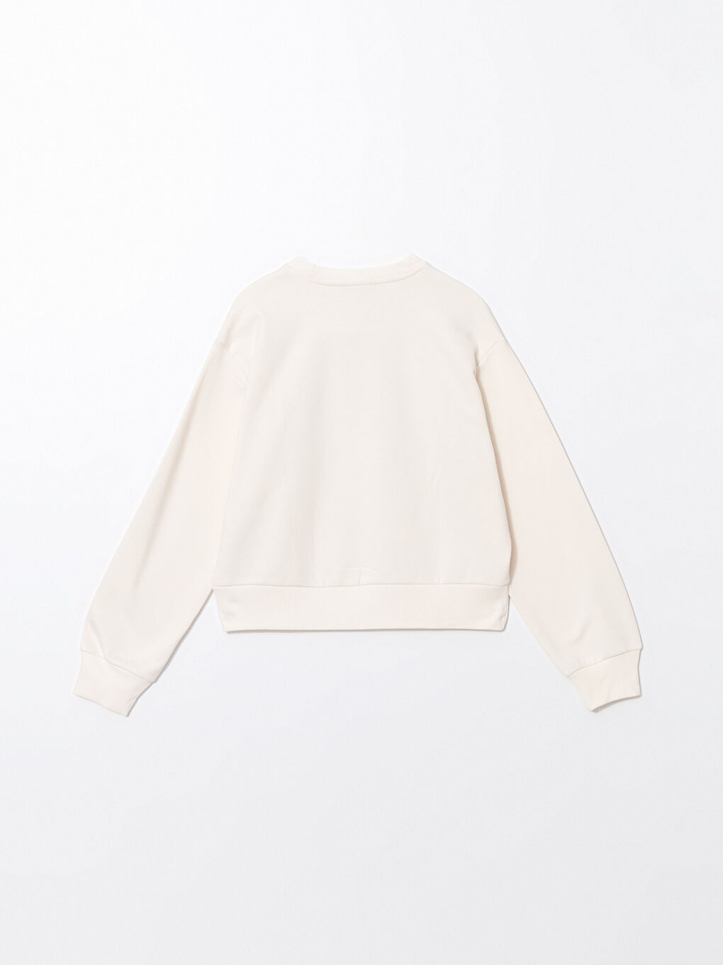 LCW Vision Vanılya Bisiklet Yaka Baskılı Oversize Kadın Sweatshirt - 5