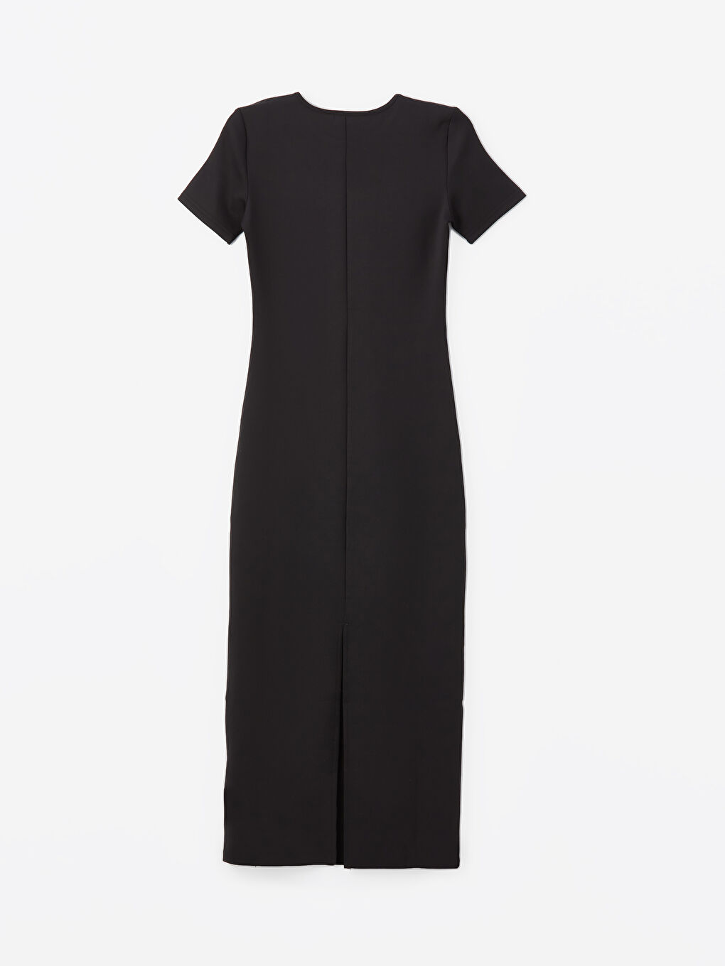 LCW Vision Crew Neck Plain Short Sleeve Women's Bodycon Dress -W4AN74Z8-CVL