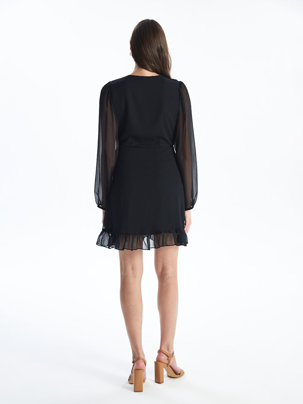 LC Waikiki Double Breasted Plain Long Sleeve Women's Dress -W4AN79Z8-CVL