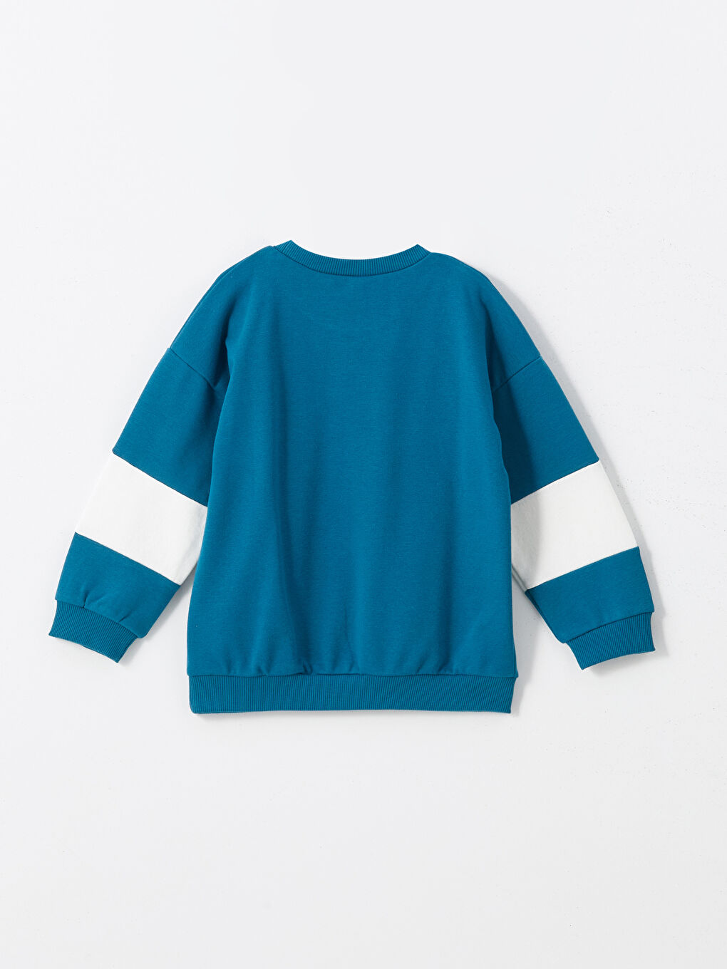 LCW Kids Petrol Bisiklet Yaka Baskılı Erkek Bebek Sweatshirt ve Pantolon 2'li Takım - 2