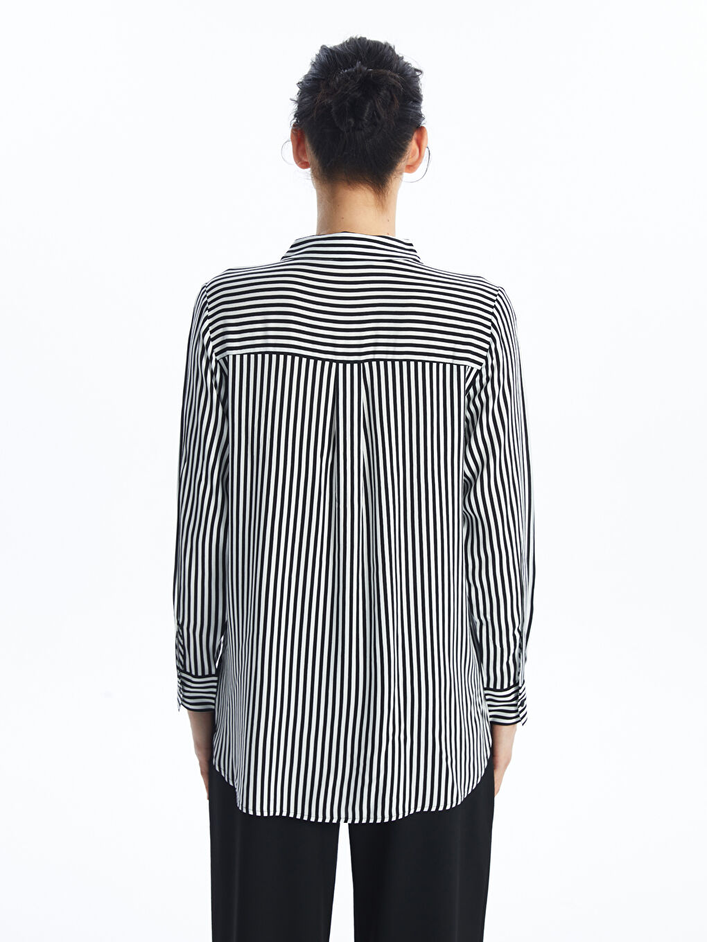 Chemise Rayée pour Femmes-4