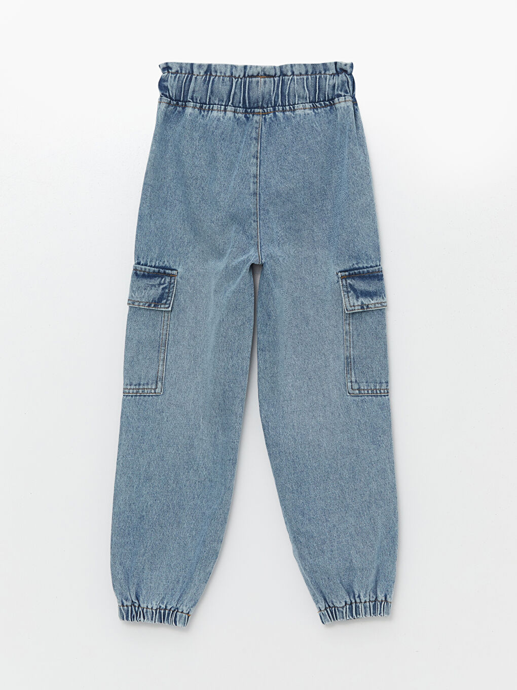 LCW Kids Elasticated Waist Girls' Jogger Jeans -W4AO57Z4-SHK