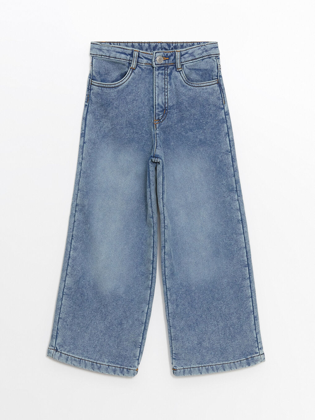 LC Waikiki Elasticated Waist Girls' Jeans -W4AO60Z4-311
