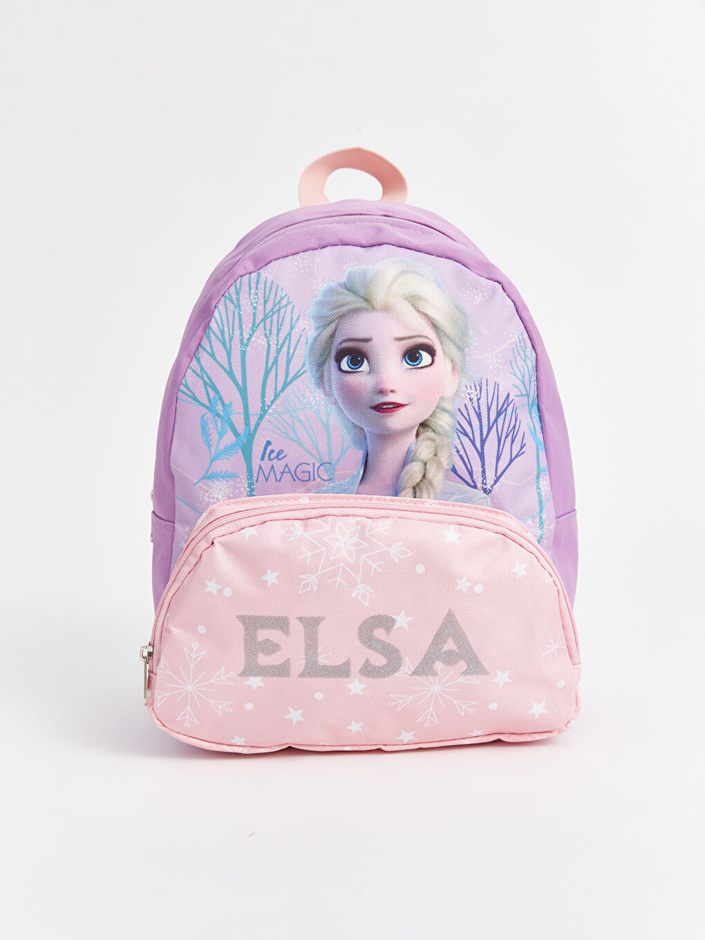 LCW ACCESSORIES Lila Elsa Baskılı Kız Çocuk Okul Çantası