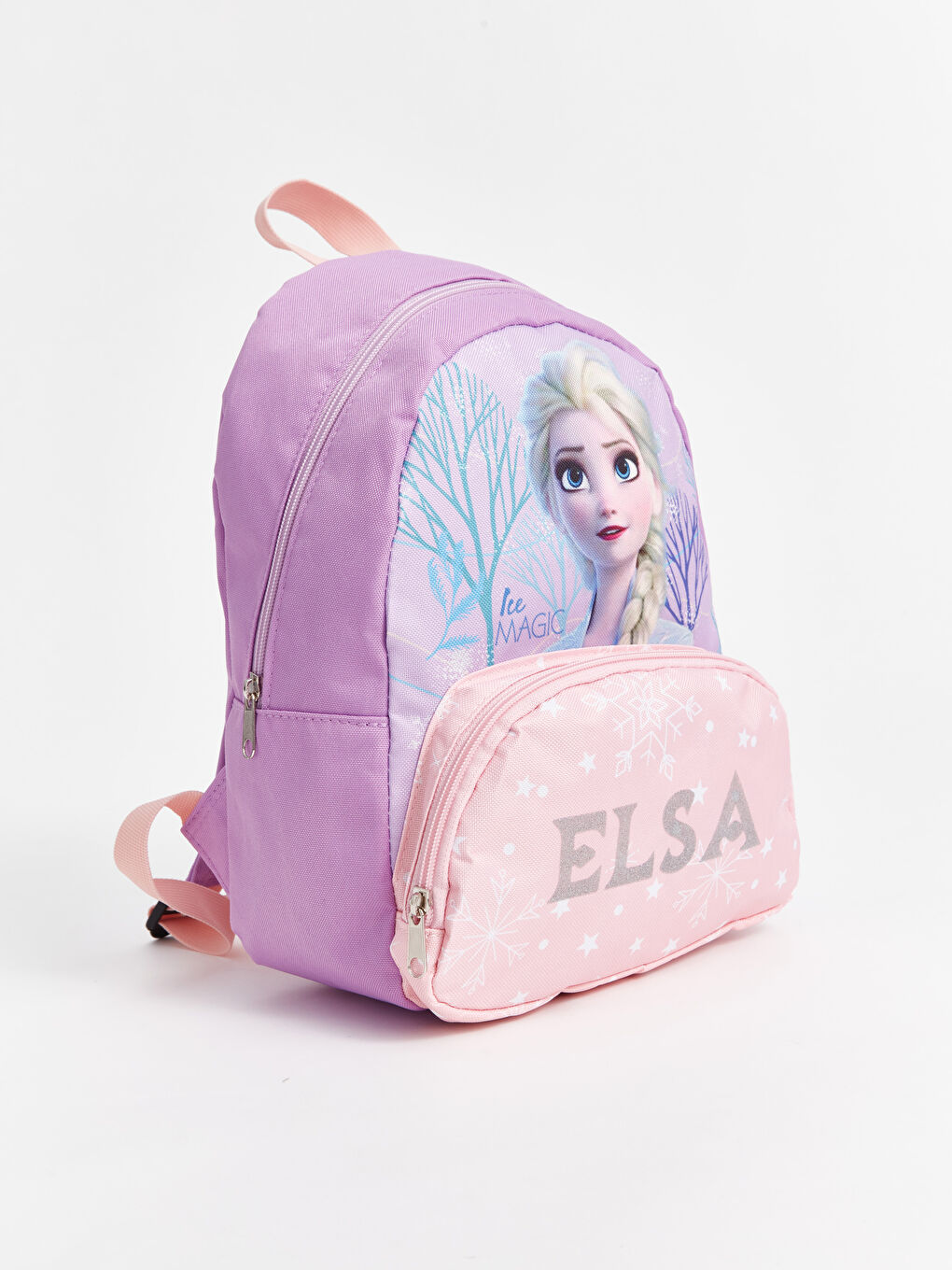 LCW ACCESSORIES Lila Elsa Baskılı Kız Çocuk Okul Çantası - 1