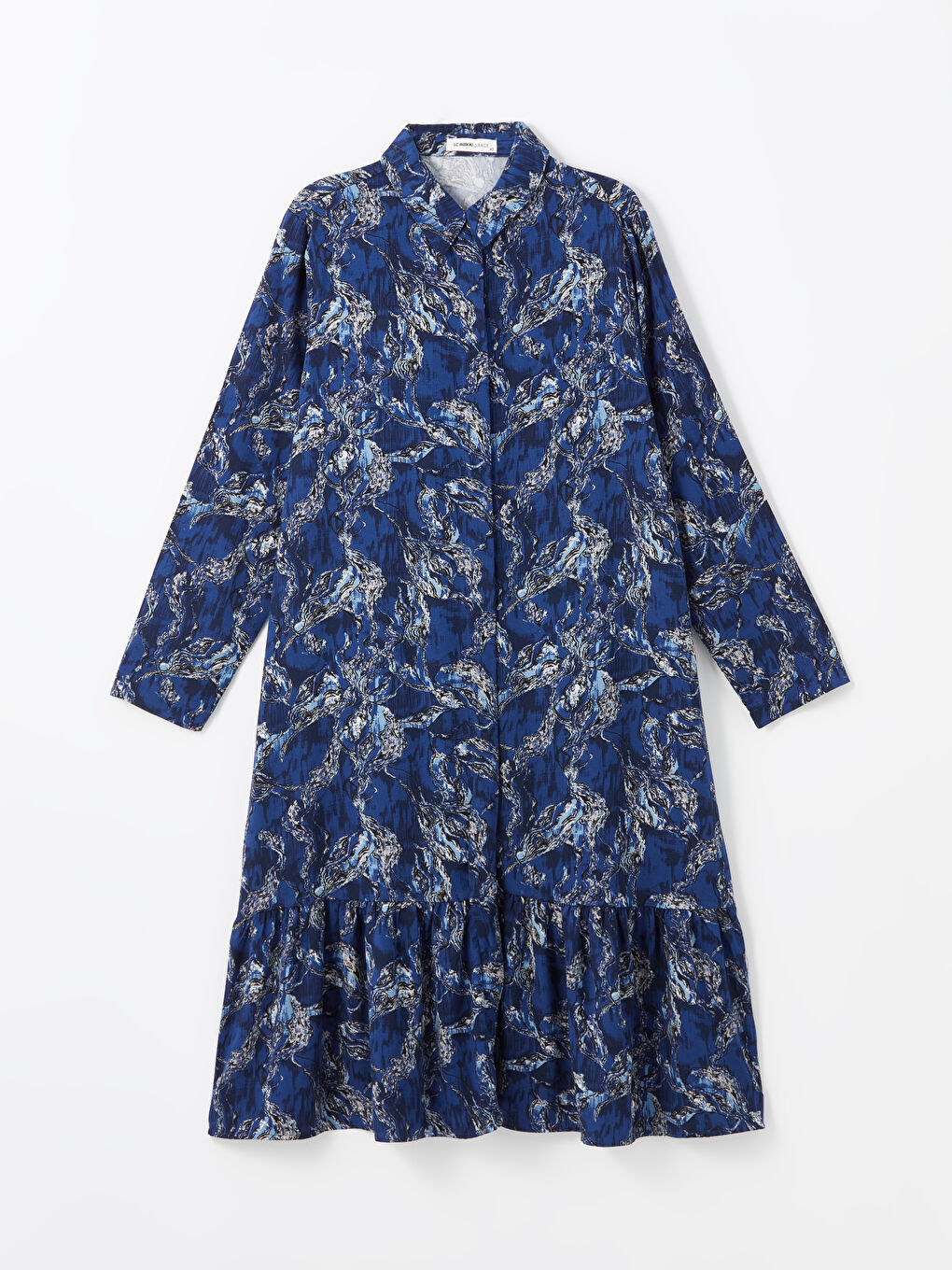 LCW Grace Patterned Women's Shirt Dress -W4AP07Z8-LSJ