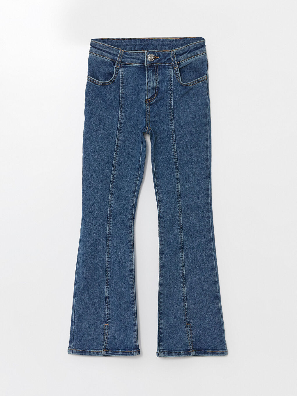 LCW Kids Mädchen-Jeanshose mit verstellbarem elastischem Bund -W4AP28Z4-SHK