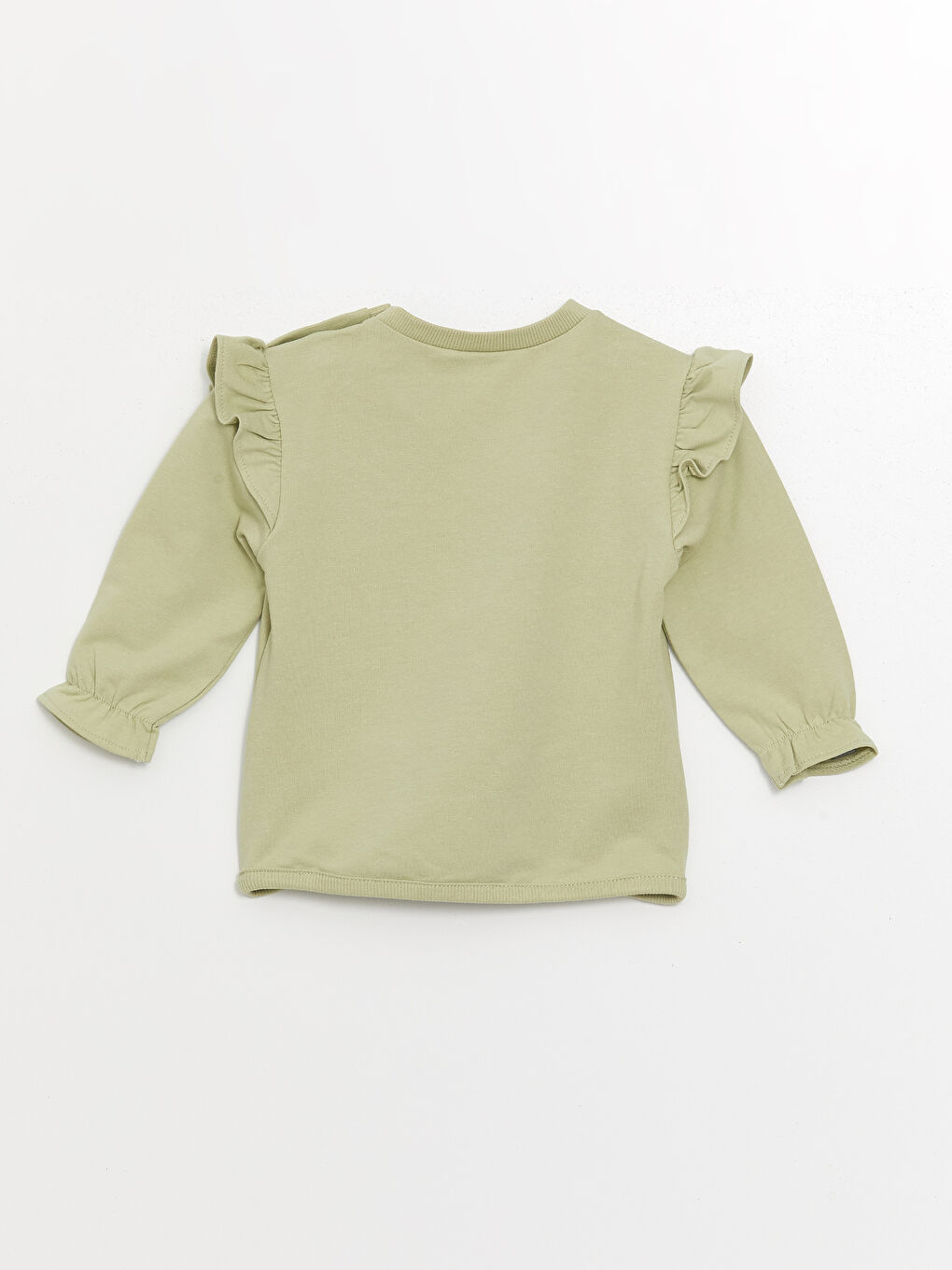 LCW baby Bisiklet Yaka Uzun Kollu Kız Bebek Çiçekli Sweatshirt ve Eşofman Alt 2'li Takım -W4AP47Z1-FJY