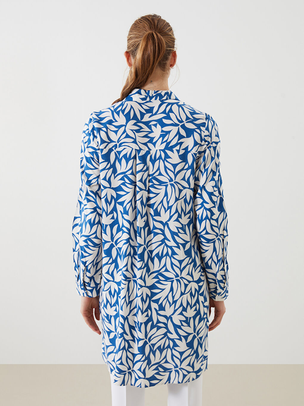 Patterned Women's Shirt Tunic-3