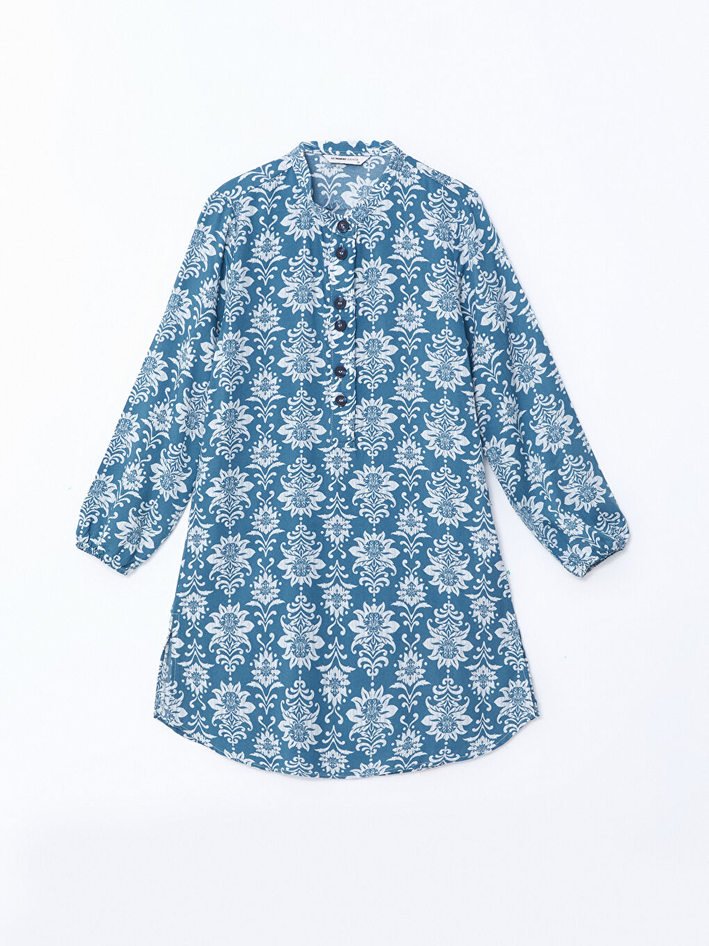 Crew Neck Patterned Women's Tunic -W4AP78Z8-LS3