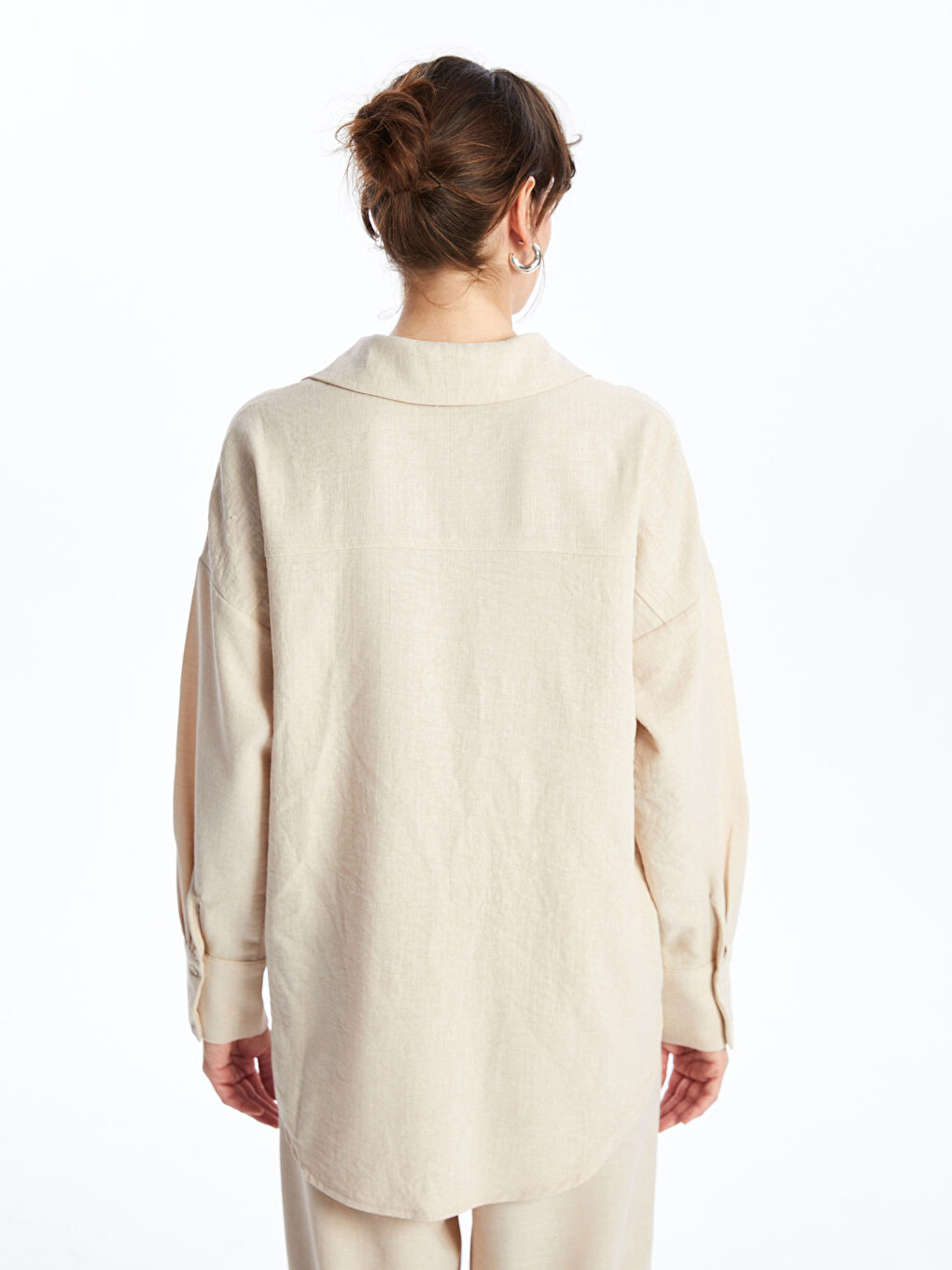 Oversize Women's Shirt Tunic -W4AP80Z8-QW4
