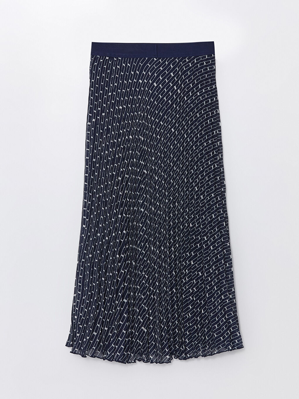 LCWAIKIKI Classic Elasticated Waist Patterned Pleated Women's Skirt -W4AP81Z8-LSJ