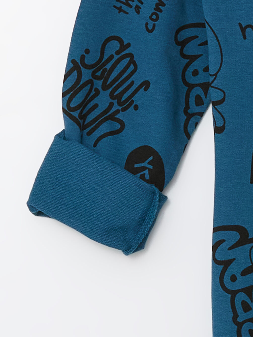 طقم بيجامة للأولاد بياقة دائرية-2