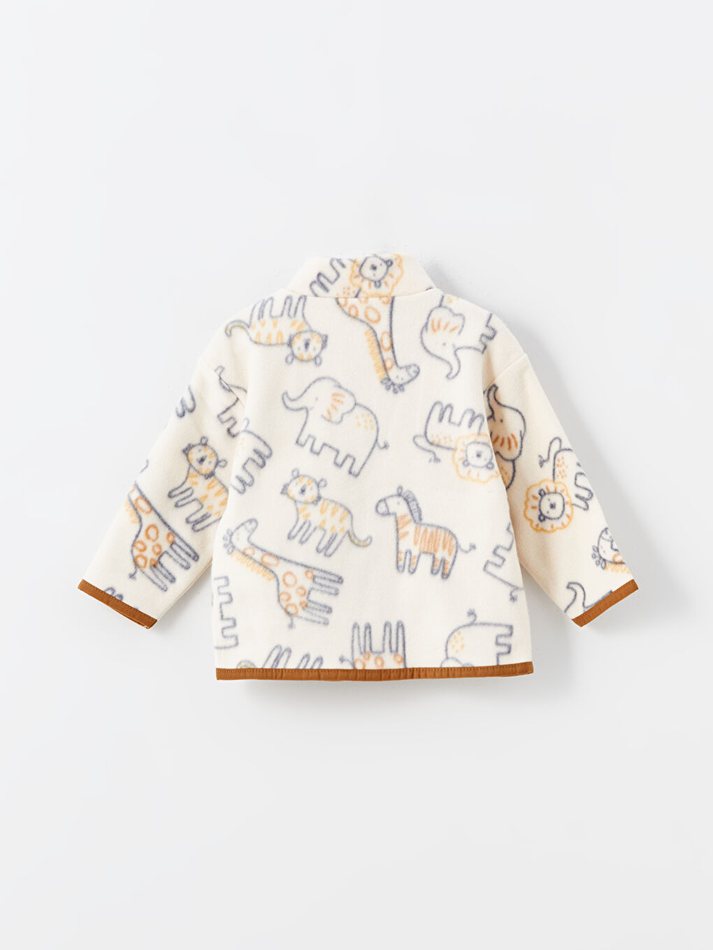 Bej Dik Yaka Erkek Bebek Hırka-1