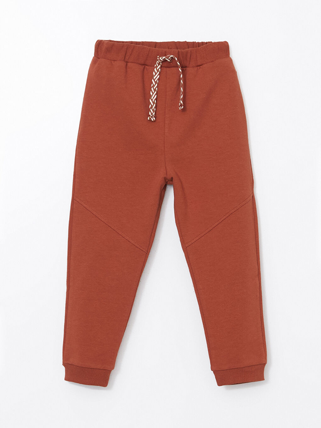 Kahverengi Beli Lastikli Basic Erkek Bebek Jogger Eşofman Alt