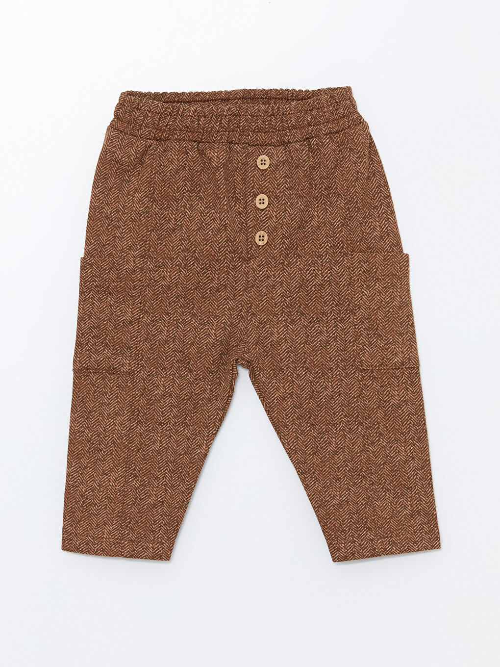 Kahverengi Basic Erkek Bebek Eşofman Alt