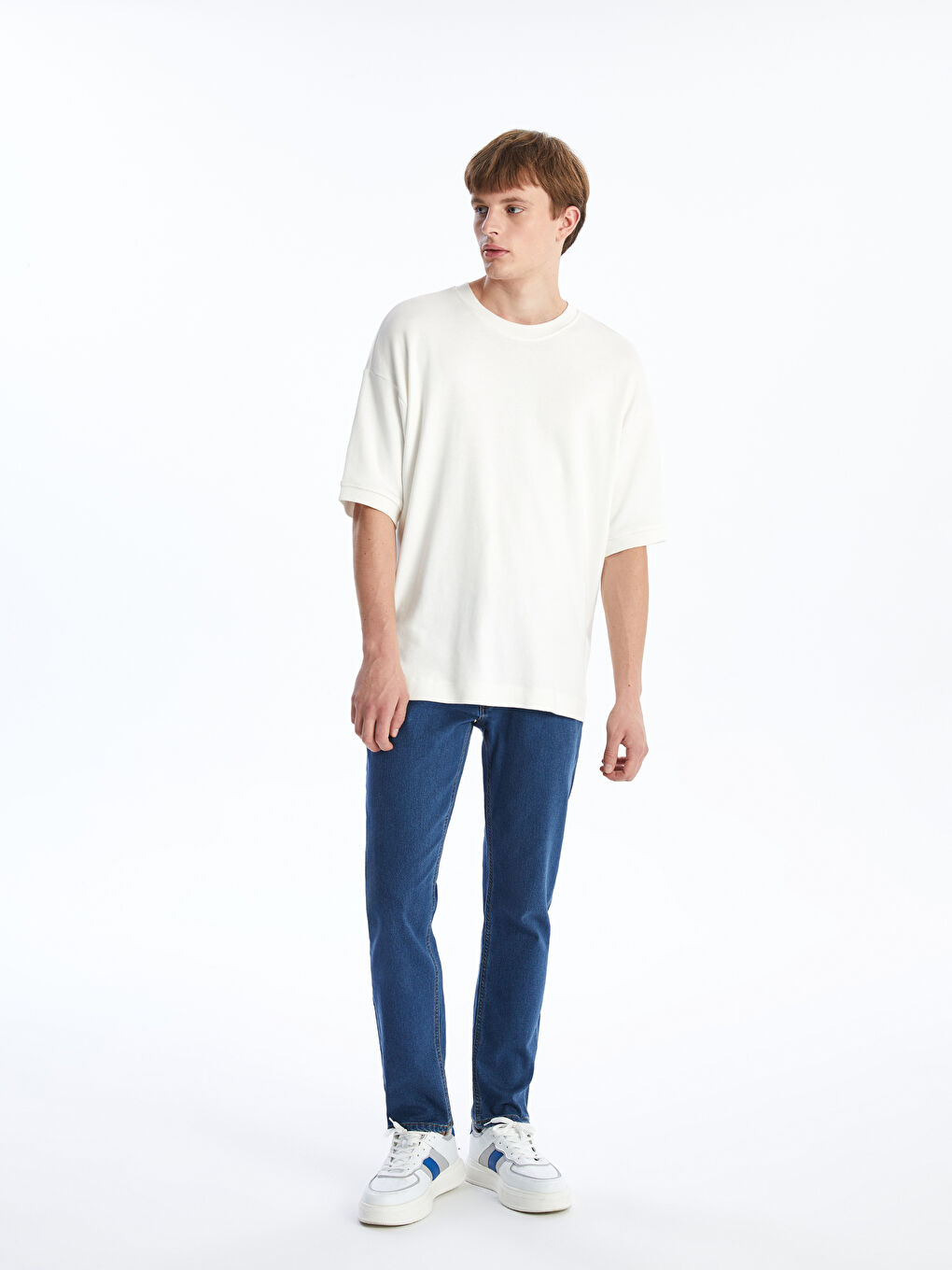 750 Slim Fit Fleece Lined Winter Men's Jean Trousers -W4AQ93Z8-H45
