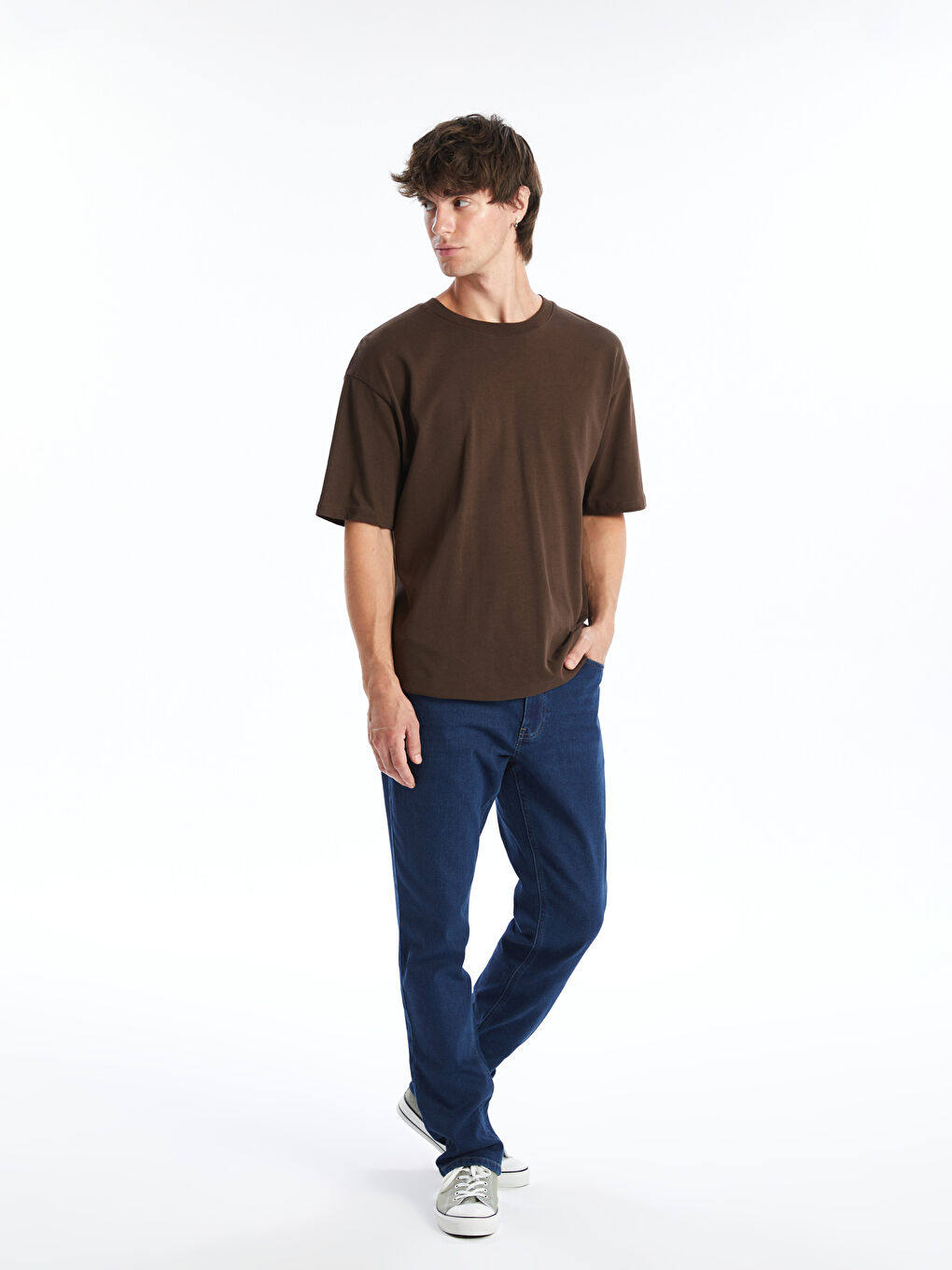 LCW Jeans 750 Тънък Фит Подплатени с Полар Зимни Дънки за Мъже -W4AQ95Z8-309