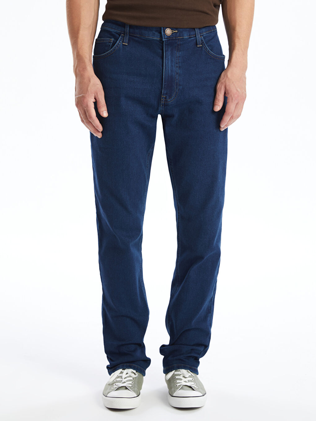 LCW Jeans 750 Тънък Фит Подплатени с Полар Зимни Дънки за Мъже -W4AQ95Z8-309