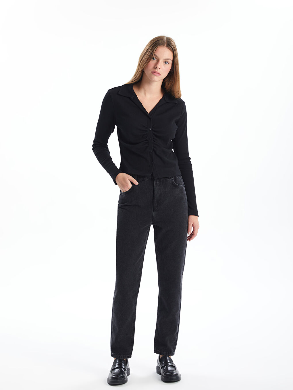 LCW Jeans Regular Fit Mom Women's Jeans -W4AR14Z8-327