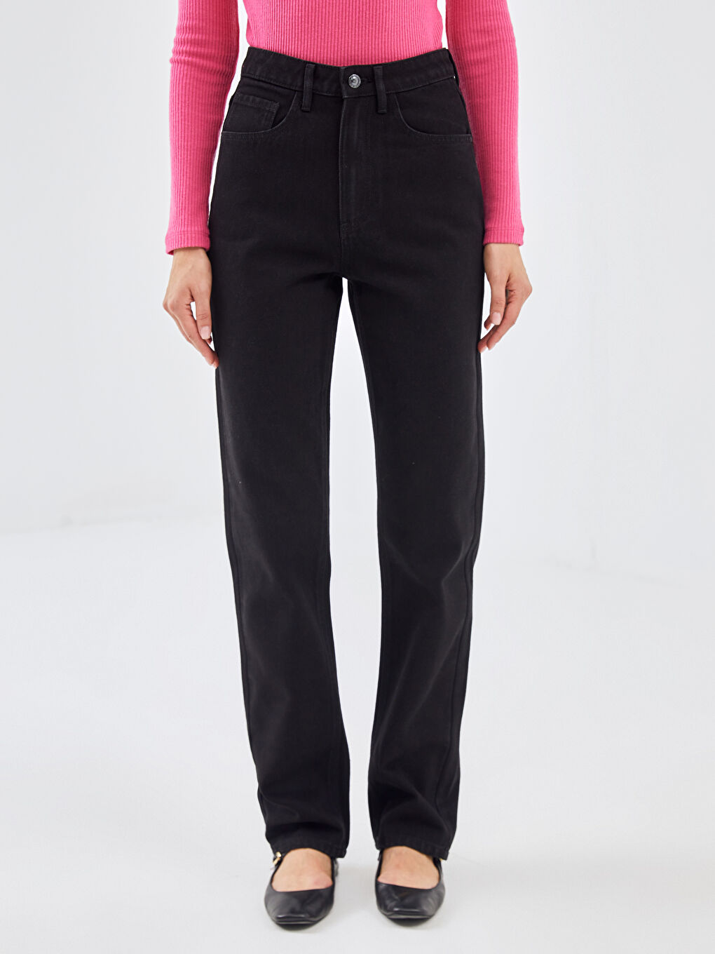 Straight Fit Women's Jeans -W4AR18Z8-327