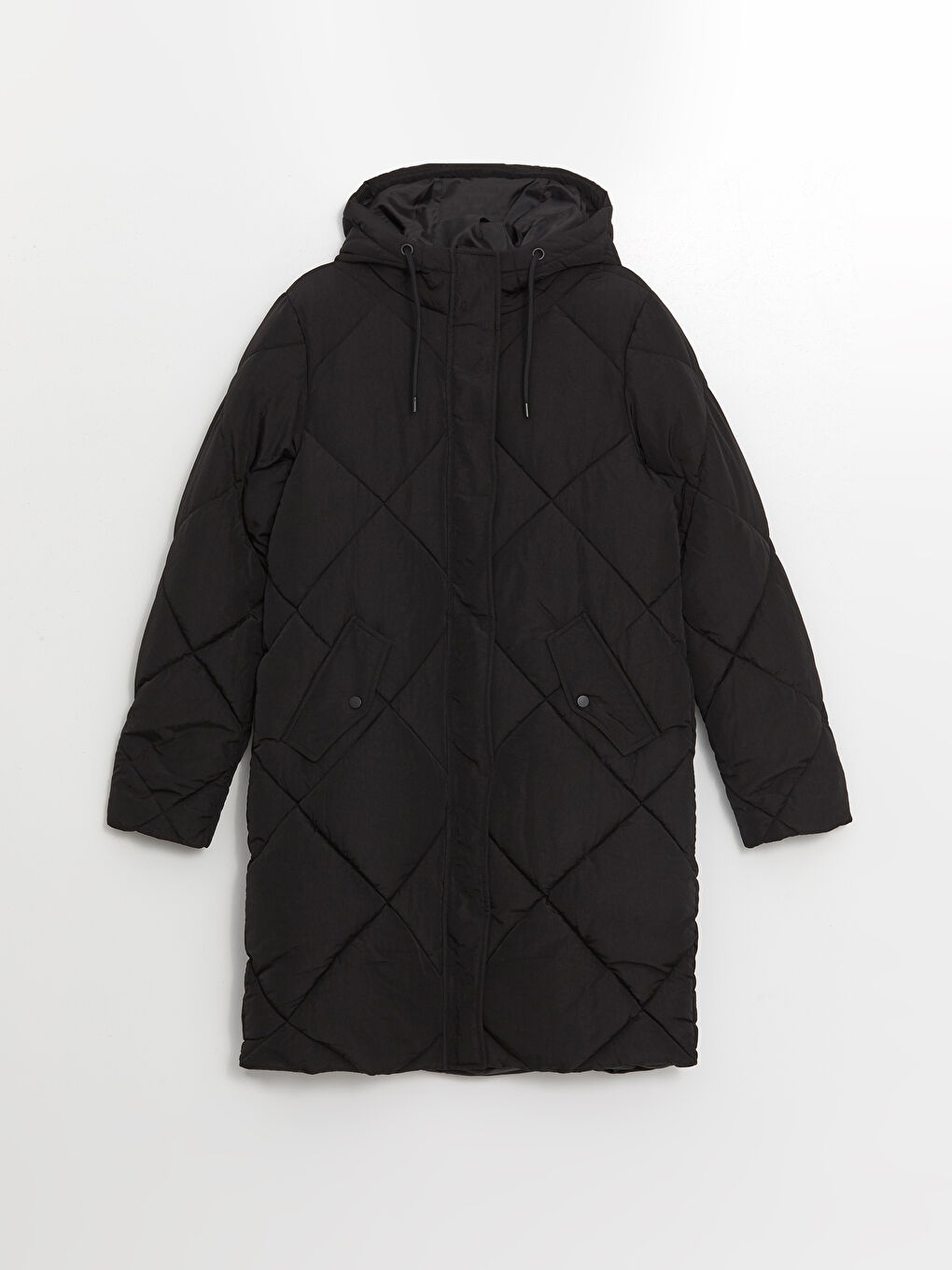 Geacă Matlasată cu Glugă pentru Femei-5