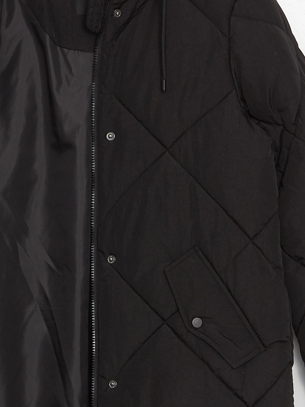 Geacă Matlasată cu Glugă pentru Femei-7