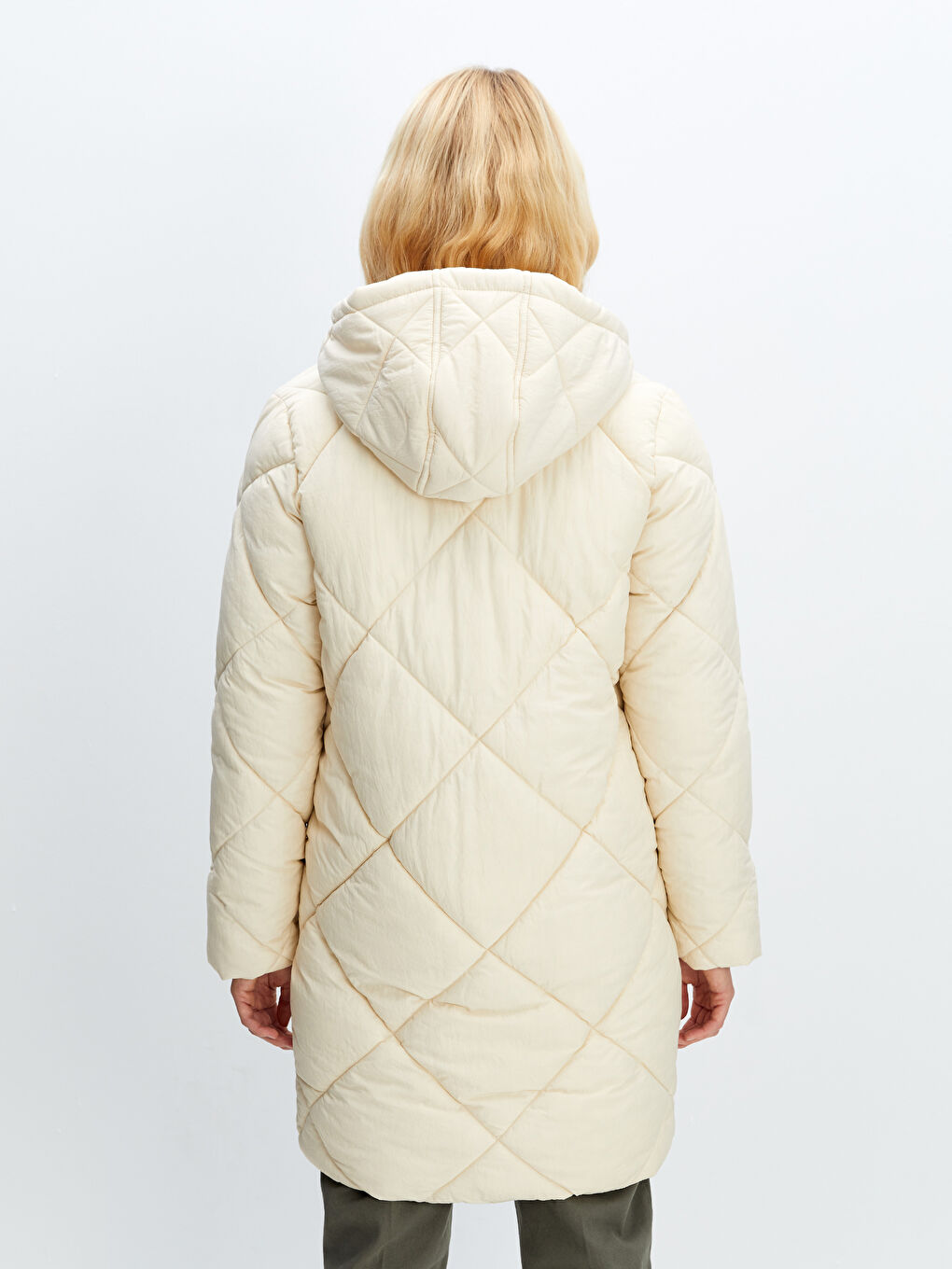 LCW Vision Gesteppter Damen Steppmantel mit Kapuze -W4AR84Z8-VZD