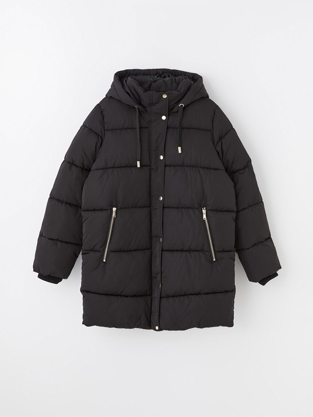 Geacă Matlasată cu Glugă pentru Femei-5