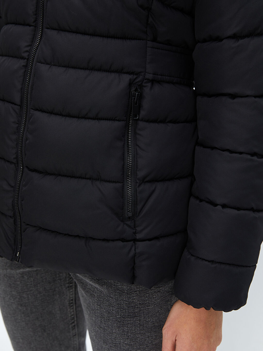 Ženska Puffer Jakna sa Kapuljačom-2