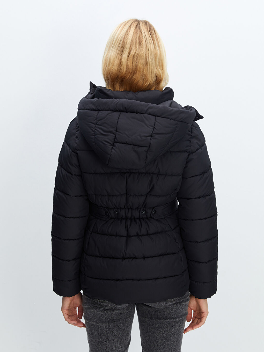 Ženska Puffer Jakna sa Kapuljačom-4