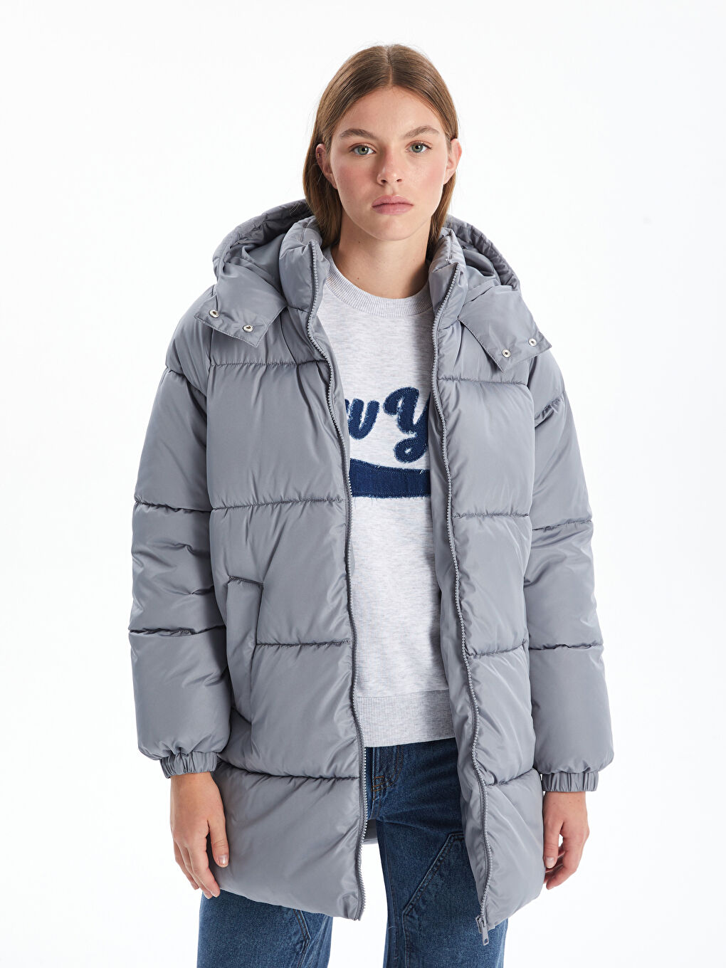 Ženska Puffer Jakna sa Kapuljačom