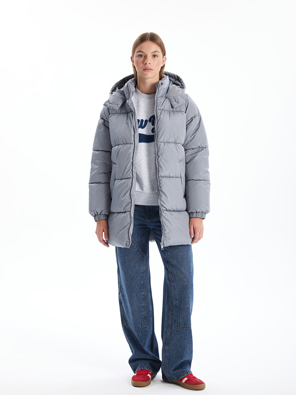 Ženska Puffer Jakna sa Kapuljačom-1