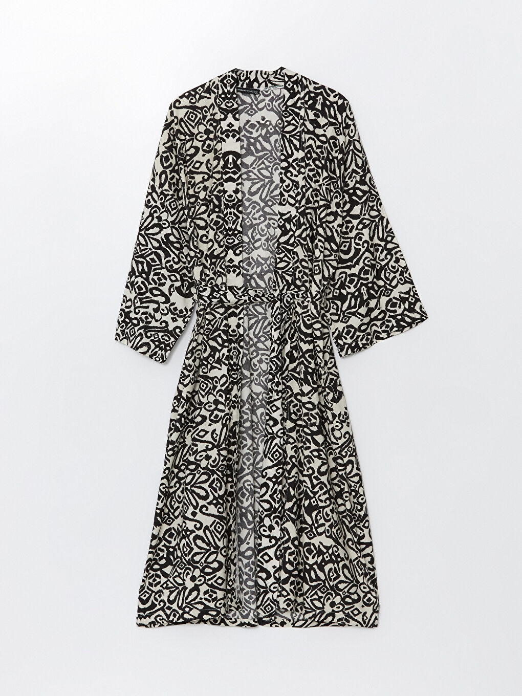 Kimono Oversize à Motifs pour Femmes avec Col Châle-4