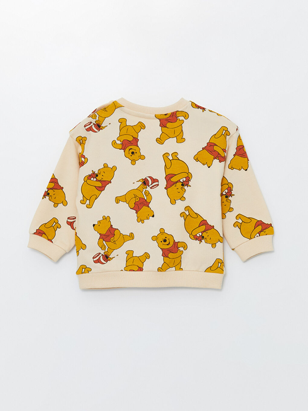 LC Waikiki Crew Neck Long Sleeve Winnie the Pooh Printed Baby Boys' Sweatshirt and Sweatpants 2 Pack Set -W4AS77Z1-LRA