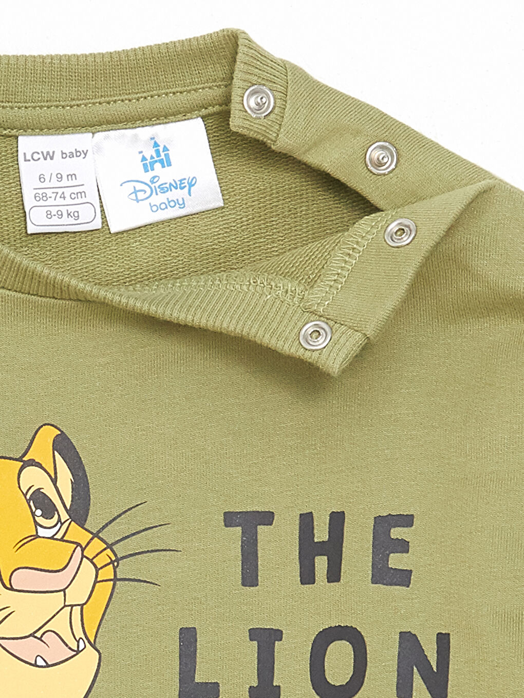 Crew Neck Long Sleeve Lion King Printed Baby Boy Sweatshirt and Tracksuit Bottom 2-Pack Set -W4AS80Z1-GFJ