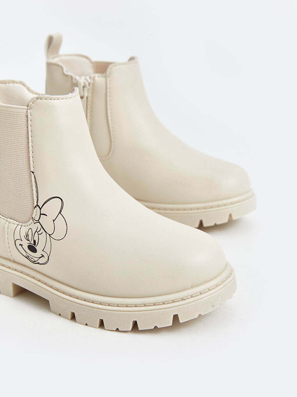 LCW STEPS Zippered Minnie Mouse Printed Baby Girls' Boot -W4AT04Z1-SGG