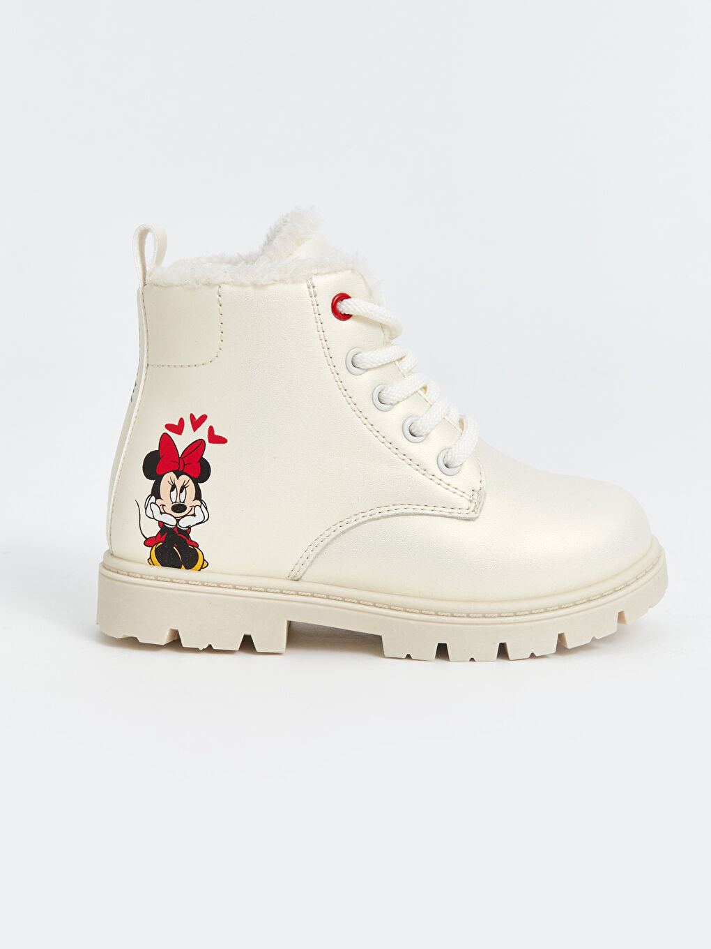 LCW STEPS Zippered Minnie Mouse Printed Baby Girls' Boot -W4AT05Z1-V9H