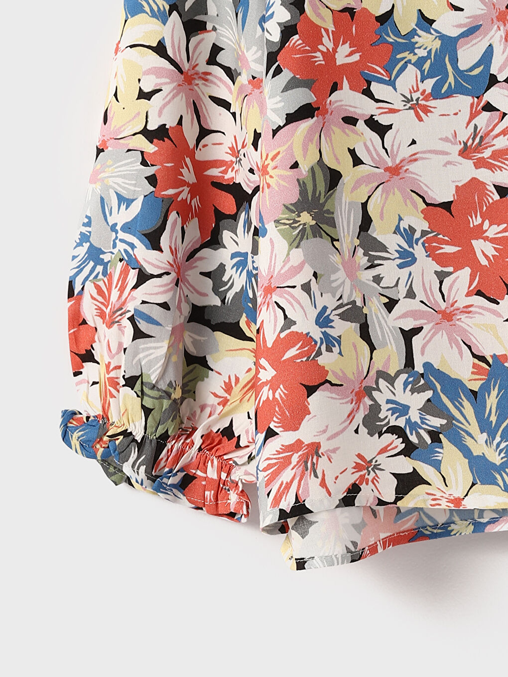 Tie Neck Floral Women's Blouse-6