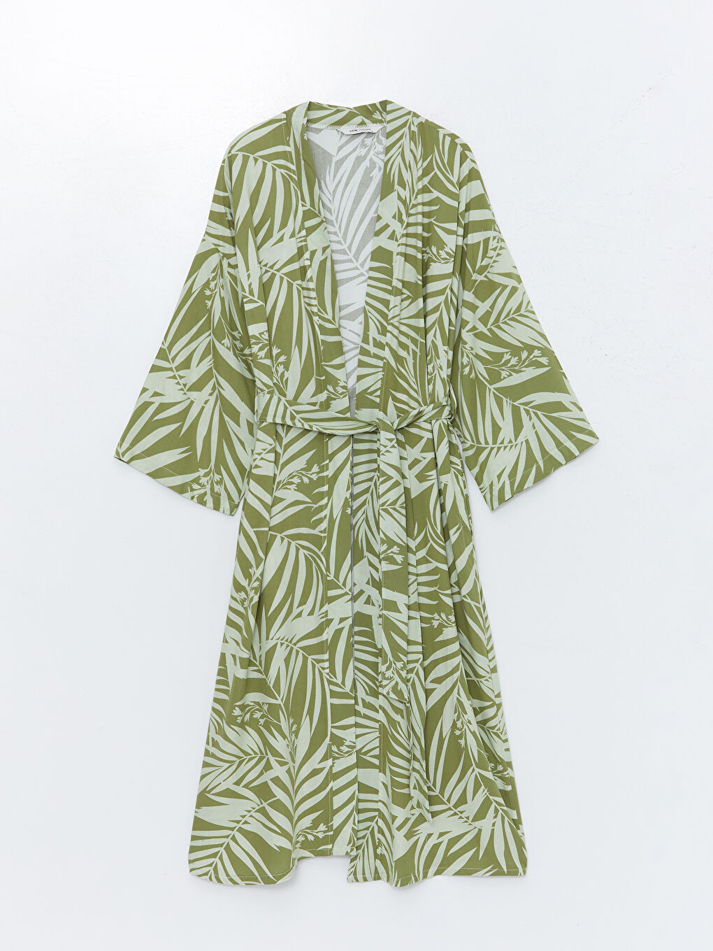 Shawl Collar Patterned Women's Kimono-4