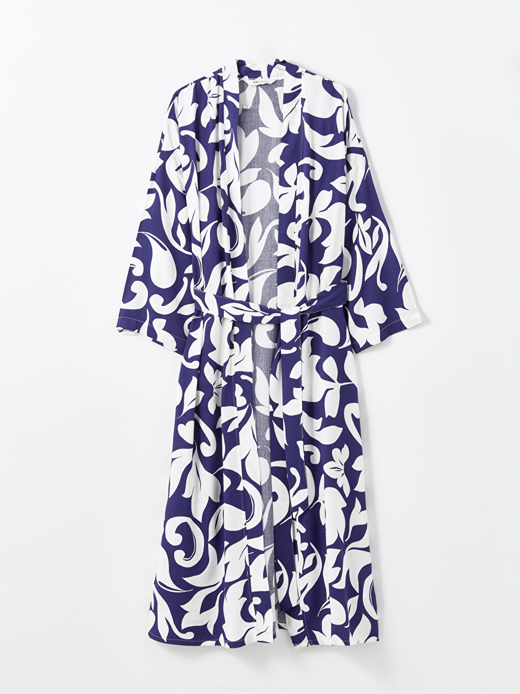 Shawl Collar Patterned Women's Kimono-4