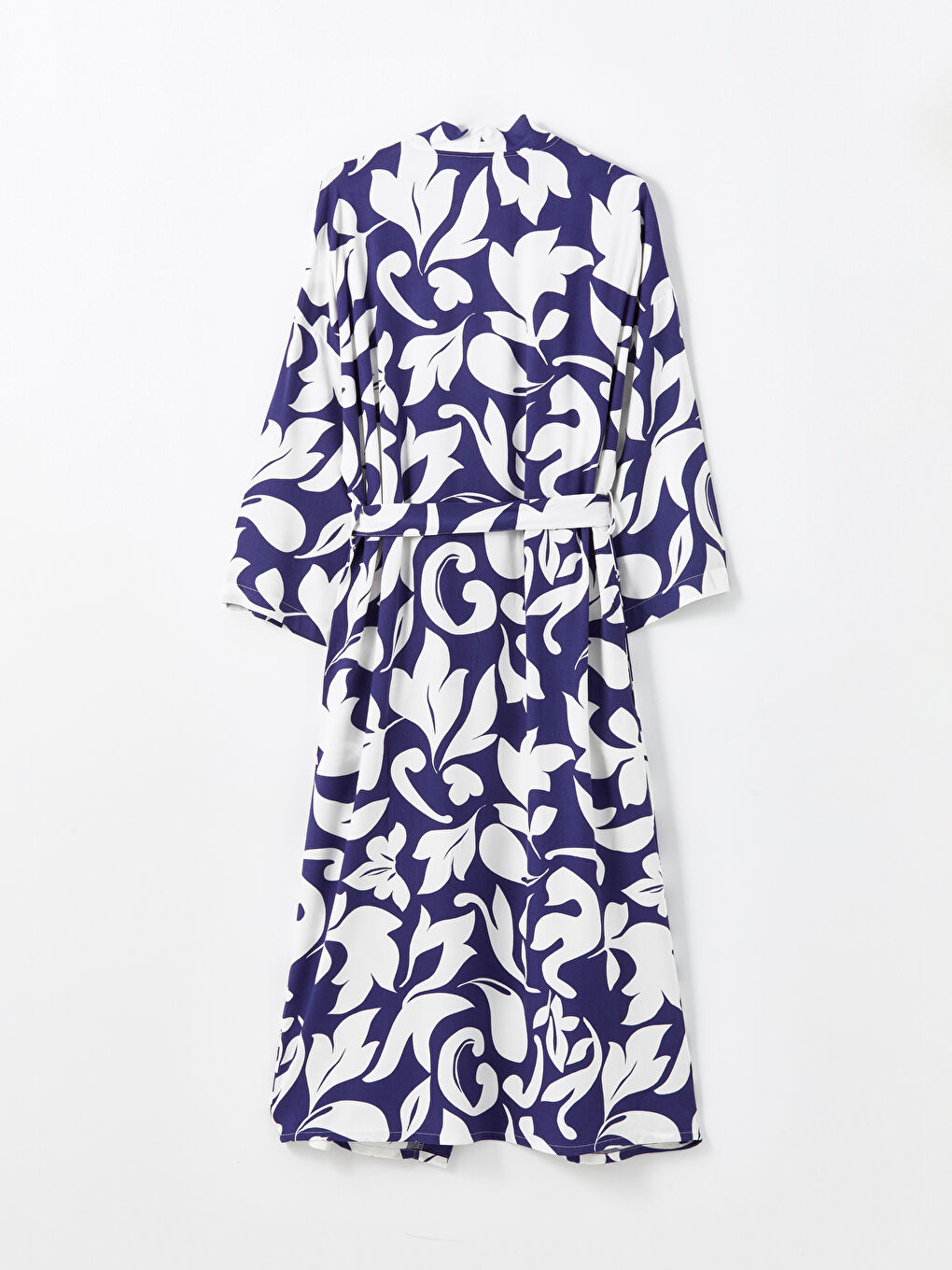 Shawl Collar Patterned Women's Kimono-5